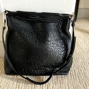 Alexander Wang. Black pebbled leather.